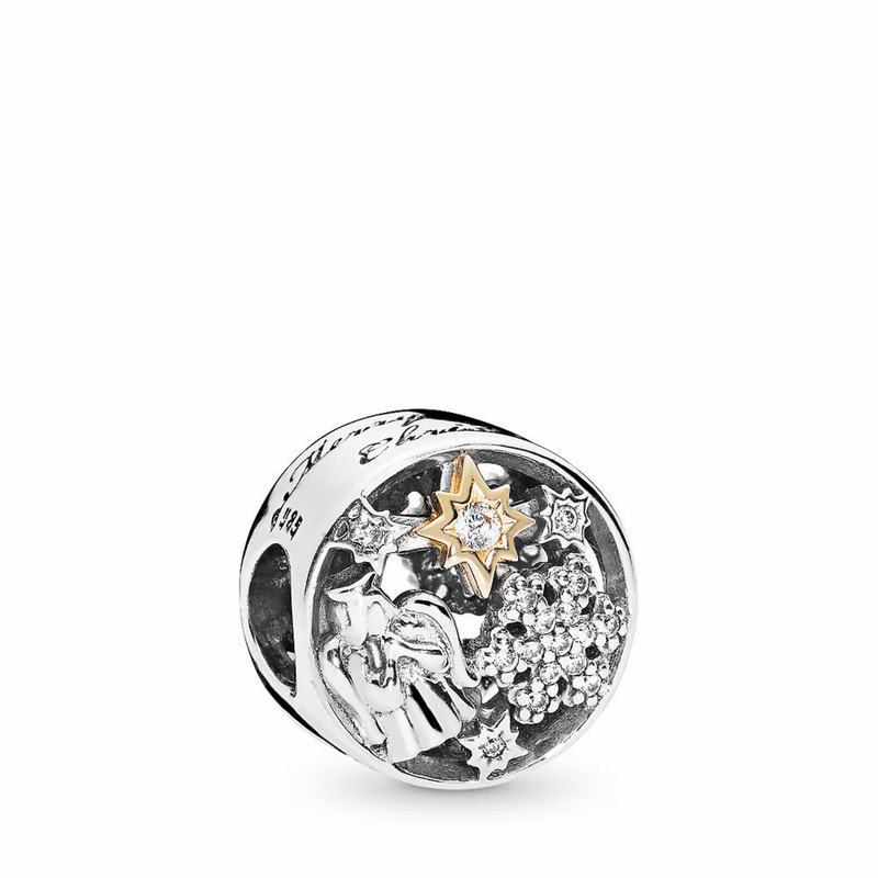 Pandora Celestial Wonders Charm Ireland - Two Tone/Cubic Zirconia - 486179IVM